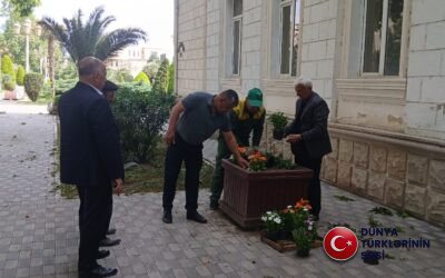 Ümummilli Lider Heydər Əlirza oğlu Əliyevin anadan olmasının 102-ci ildönümü münasibətilə Bərdə Bələdiyyəsi gül əkmə, ağaclara aqrotexniki qulluq aksiyası keçirib.